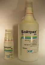 Влияние хлорсодержащих препаратов, используемых  для дезинфекции питьевой воды,  на антимикробную активность препарата «Байтрил 10% оральный раствор»